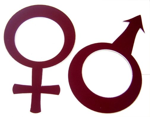 tablica.si-Tablici za vrata v obliki simbola za ženske in moške, za notranjo uporabo <br>Velikost posameznega simbola 120 x 75 mm Komplet tablic ženski, moški znak