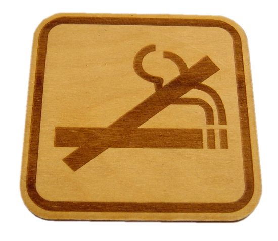tablica.si-Tablica piktogram za značitev prostorov za nakadilce iz ABS plastike ali lesena, samolepilna.  NEKADILCI piktogram