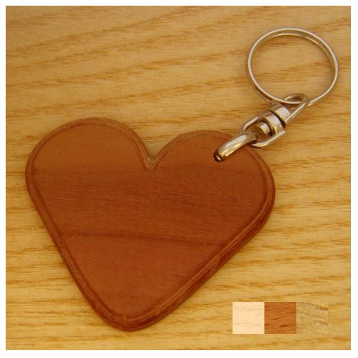 tablica.si-Obesek za ključe iz masivnega lesa z verižico in lasersko gravuro  Obesek Leseno srce 