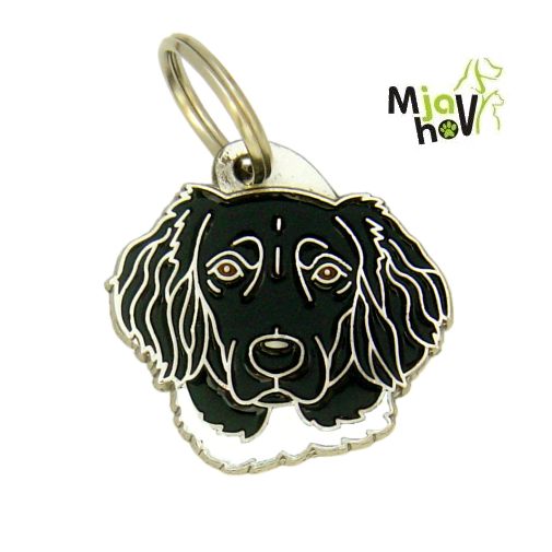 tablica.si-Obesek za psa z gravuro, kovinski, ročno delo, narejeno v Sloveniji Munsterlandec črn